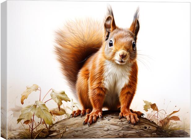 The Red Squirrel Canvas Print by Steve Smith