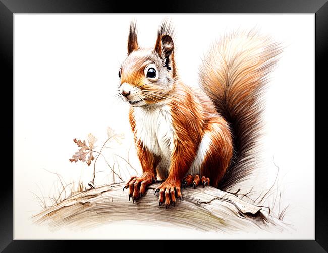 The Red Squirrel Framed Print by Steve Smith