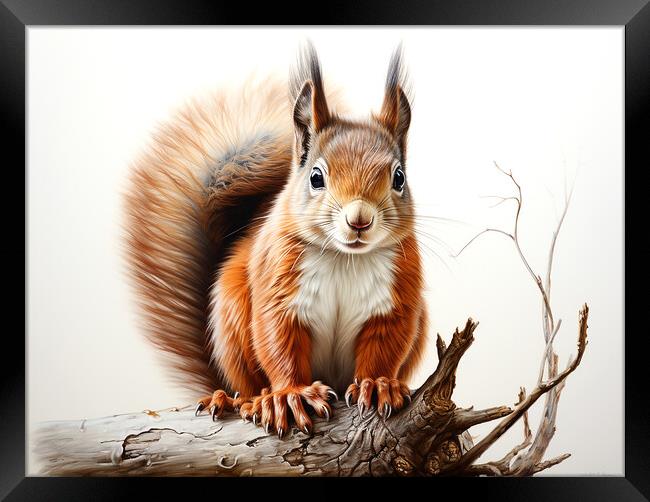 The Red Squirrel Framed Print by Steve Smith