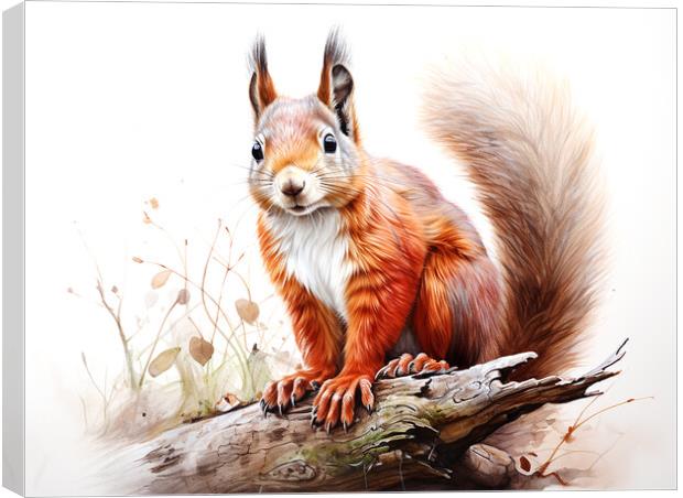 The Red Squirrel Canvas Print by Steve Smith