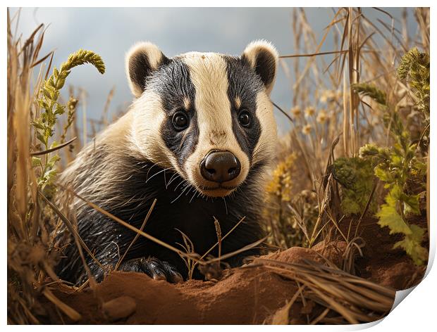 The Badger Print by Steve Smith
