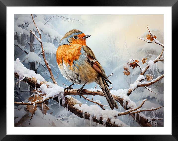 The Robin Framed Mounted Print by Steve Smith