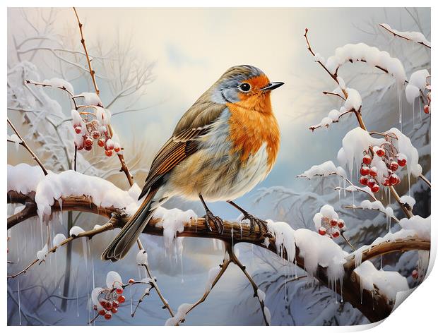 The Robin Print by Steve Smith