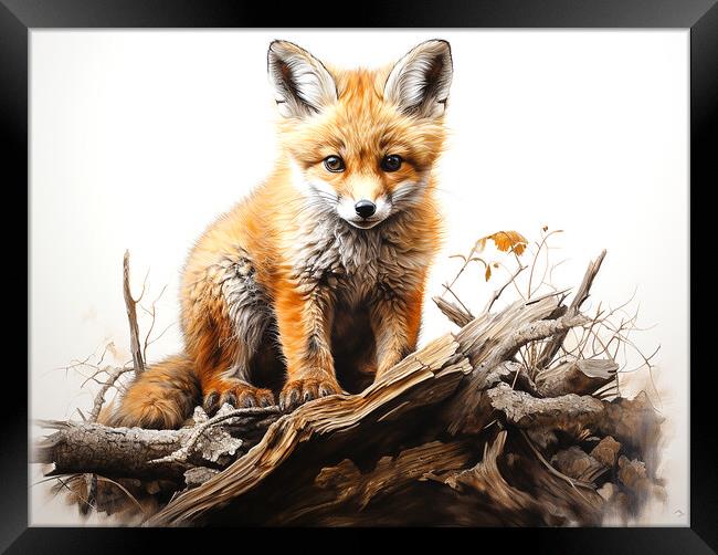 The Fox Framed Print by Steve Smith