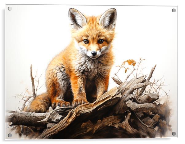 The Fox Acrylic by Steve Smith