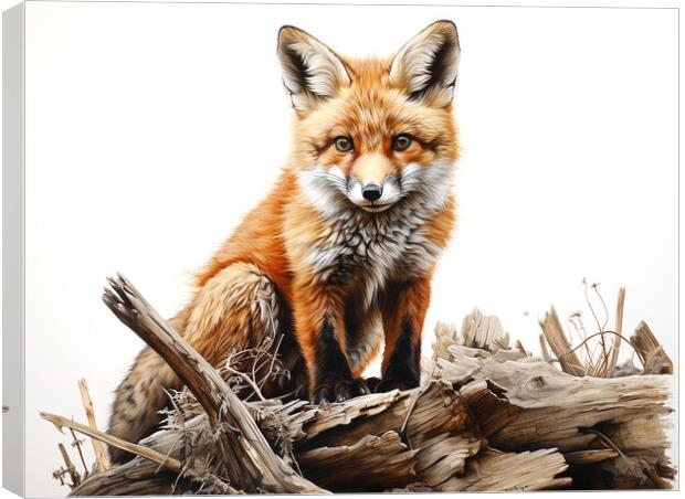 The Fox Canvas Print by Steve Smith