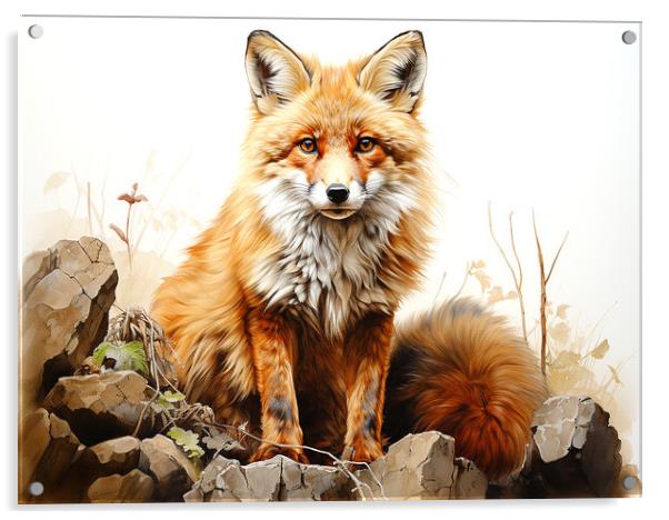 The Fox Acrylic by Steve Smith