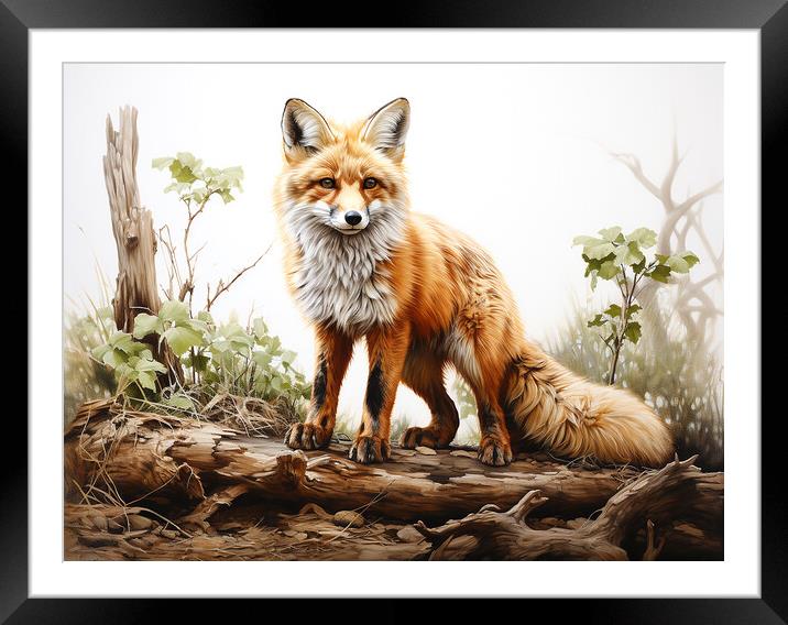 The Fox Framed Mounted Print by Steve Smith