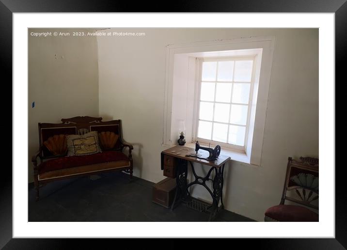 Historic Adobe Sanchez house in Pacifica California Framed Mounted Print by Arun 