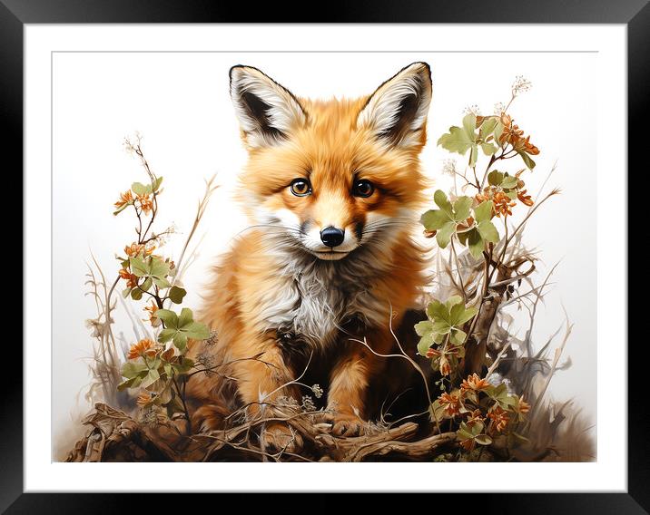 The Fox Framed Mounted Print by Steve Smith