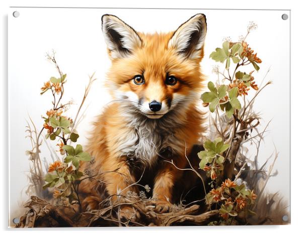 The Fox Acrylic by Steve Smith