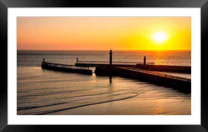 Whitby Sunrise North Yorkshire Coast Framed Mounted Print by Tim Hill
