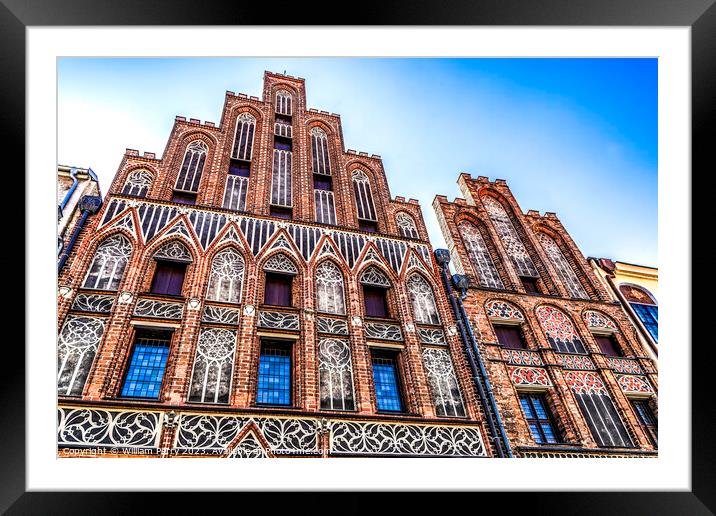 Facade Copernicus House Torun Poland Framed Mounted Print by William Perry