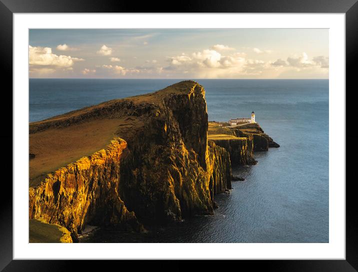 Neist Point Sunset Framed Mounted Print by Anthony McGeever