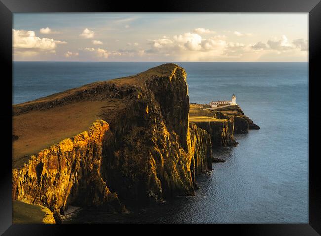 Neist Point Sunset Framed Print by Anthony McGeever