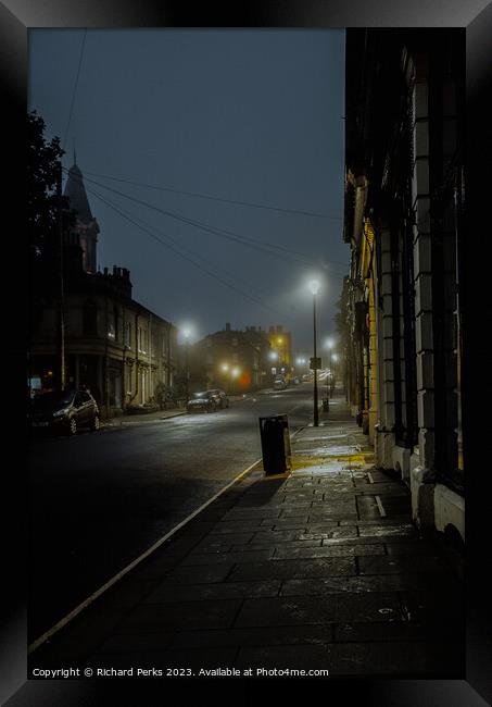 Saltaire Nights Framed Print by Richard Perks