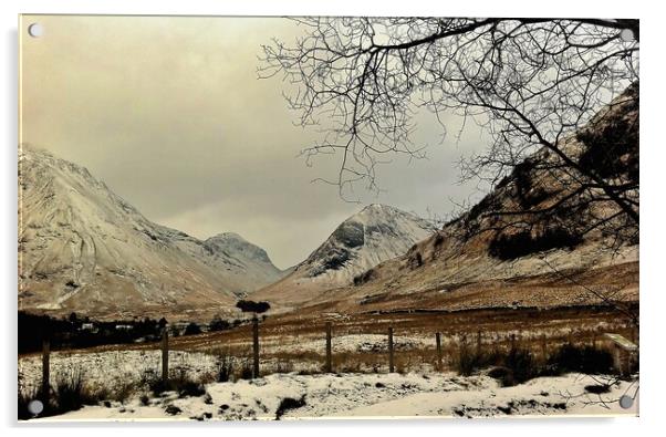 Winter In Glencoe Acrylic by Kevin Hunter