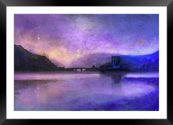 Eilean Donan Castle Moonset Framed Mounted Print by Kevin Hunter