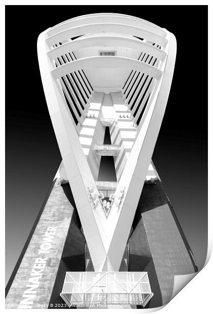 Spinnaker Tower Print by Suzy B