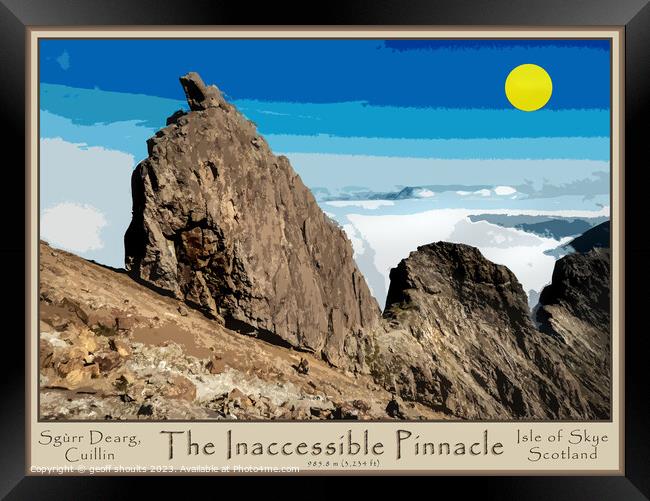 The Inaccessible Pinnacle...The Inn Pin Framed Print by geoff shoults
