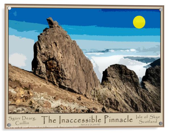 The Inaccessible Pinnacle...The Inn Pin Acrylic by geoff shoults