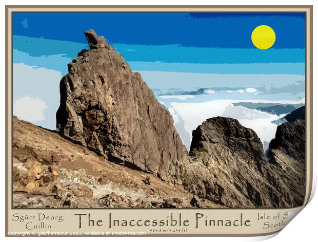 The Inaccessible Pinnacle...The Inn Pin Print by geoff shoults