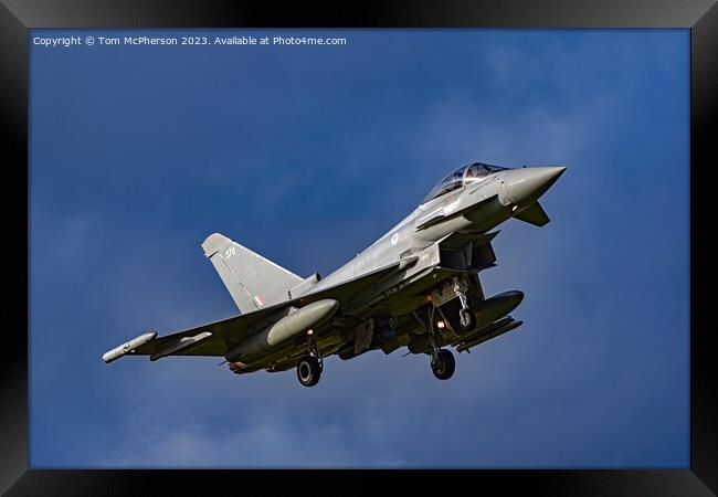 Typhoon FGR.Mk 4 RAF Lossiemouth Framed Print by Tom McPherson