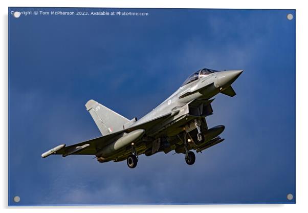 Typhoon FGR.Mk 4 RAF Lossiemouth Acrylic by Tom McPherson