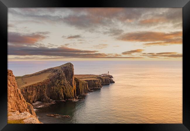 Neist point at sunset Framed Print by Kevin Winter