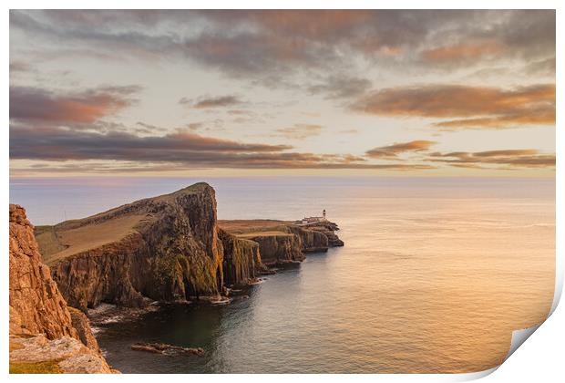 Neist point at sunset Print by Kevin Winter