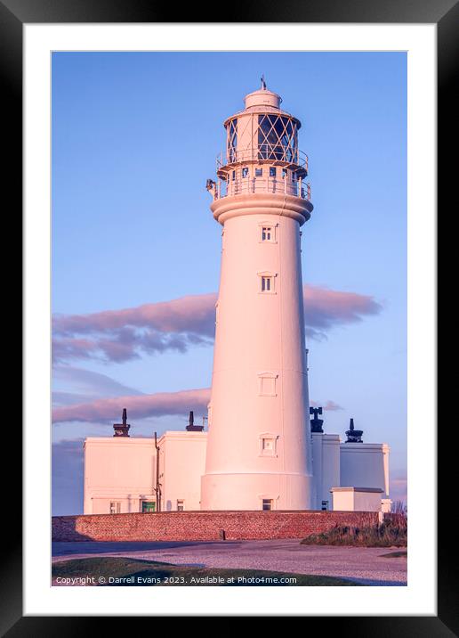 Flamborough Head Lighthouse Framed Mounted Print by Darrell Evans
