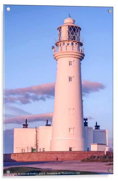 Flamborough Head Lighthouse Acrylic by Darrell Evans