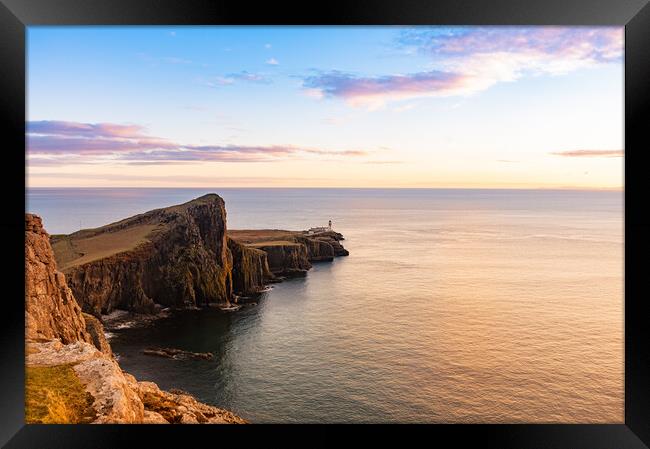 Neist point at sunset Framed Print by Kevin Winter