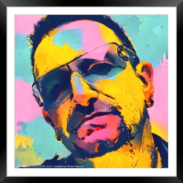 BONO Framed Mounted Print by OTIS PORRITT