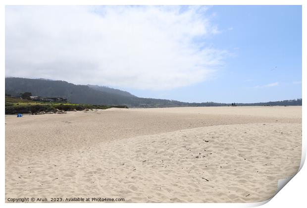 Sand and Sky in Carmel beach in California,  Print by Arun 