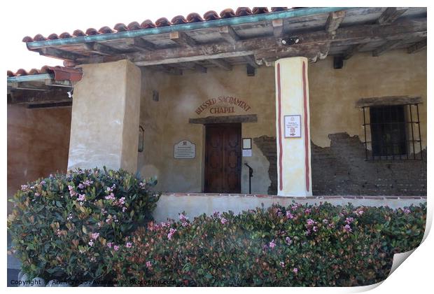 Carmel Mission, Carmel, California Print by Arun 