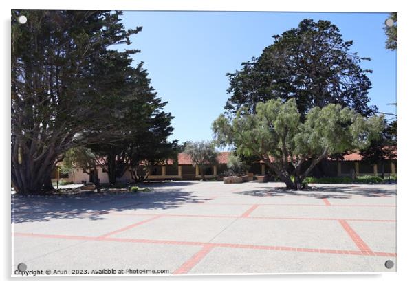 Carmel Mission, Carmel, California Acrylic by Arun 