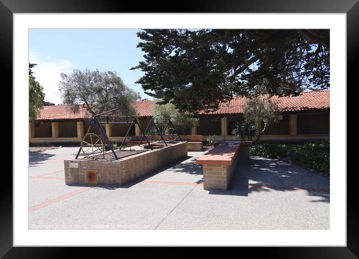 Carmel Mission, Carmel, California Framed Mounted Print by Arun 