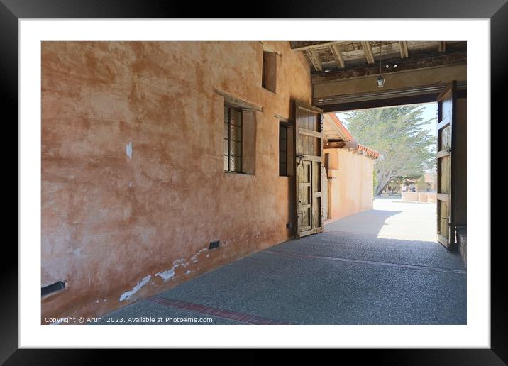 Carmel Mission, Carmel, California Framed Mounted Print by Arun 