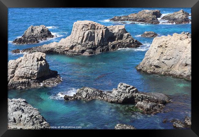 Garrapata State Park in California Framed Print by Arun 