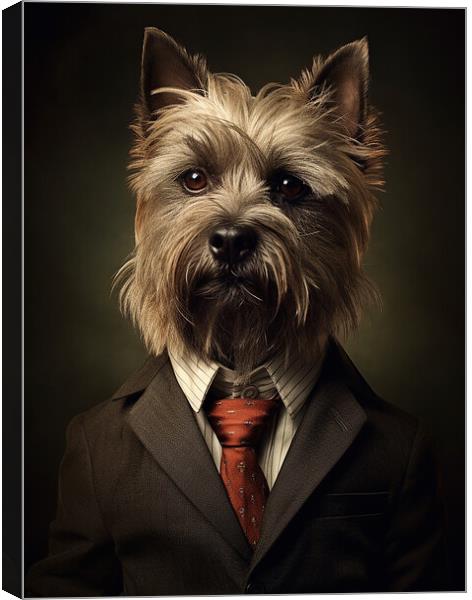 Cairn Terrier Canvas Print by K9 Art