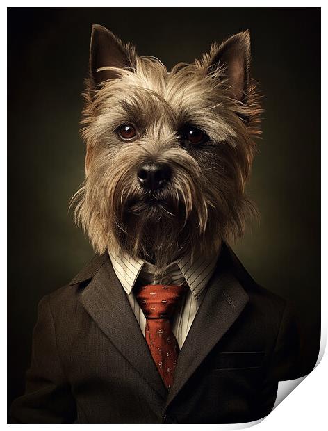 Cairn Terrier Print by K9 Art