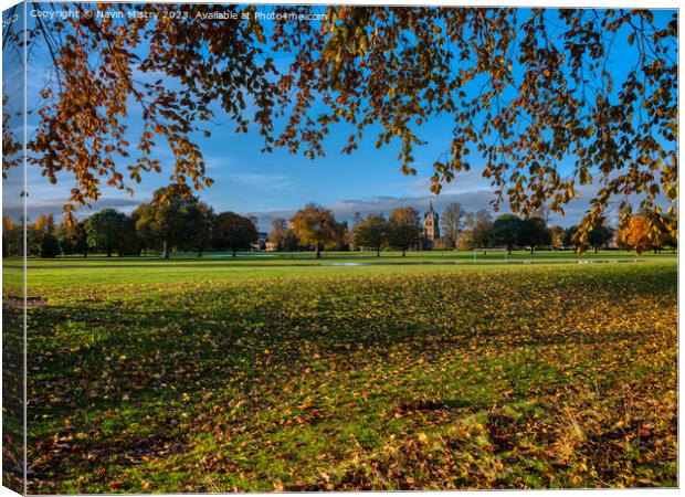 Autumn Colours of the South Inch, Perth Canvas Print by Navin Mistry