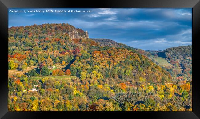 Autumn Colours of Kinnoull Hill, Perth Framed Print by Navin Mistry