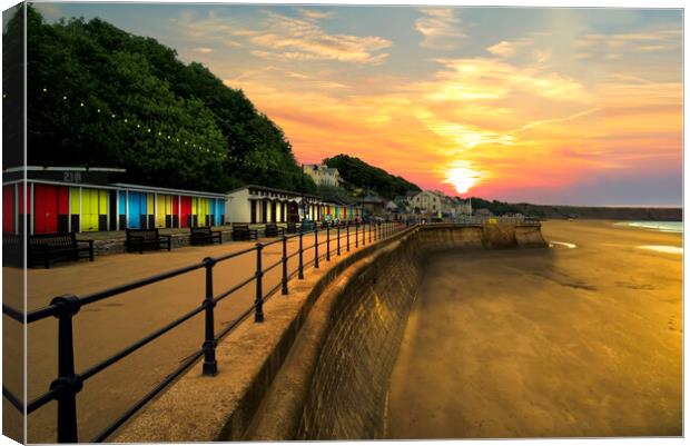 Filey Sunrise Canvas Print by Alison Chambers