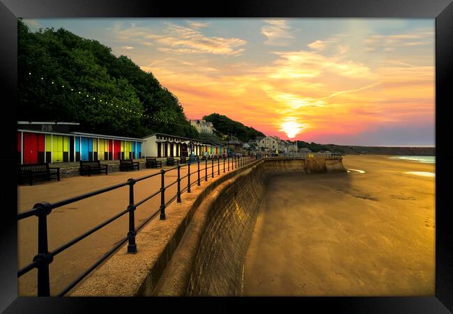 Filey Sunrise Framed Print by Alison Chambers