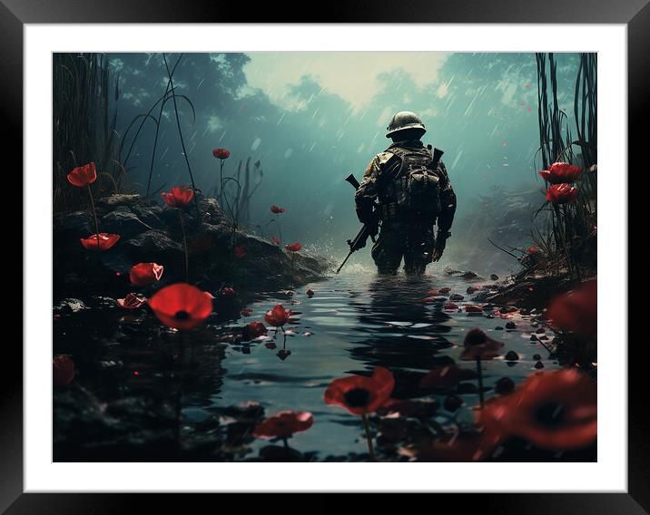 Korean Remembrance Framed Mounted Print by Steve Smith