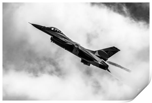 Danish Air Force F-16AM Fighting Falcon	 Print by J Biggadike