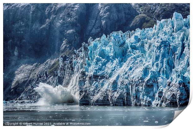 Glacier Bay Alaska Print by Gilbert Hurree