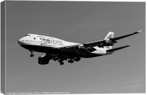 British Airways Boeing 747 Canvas Print by David Pyatt